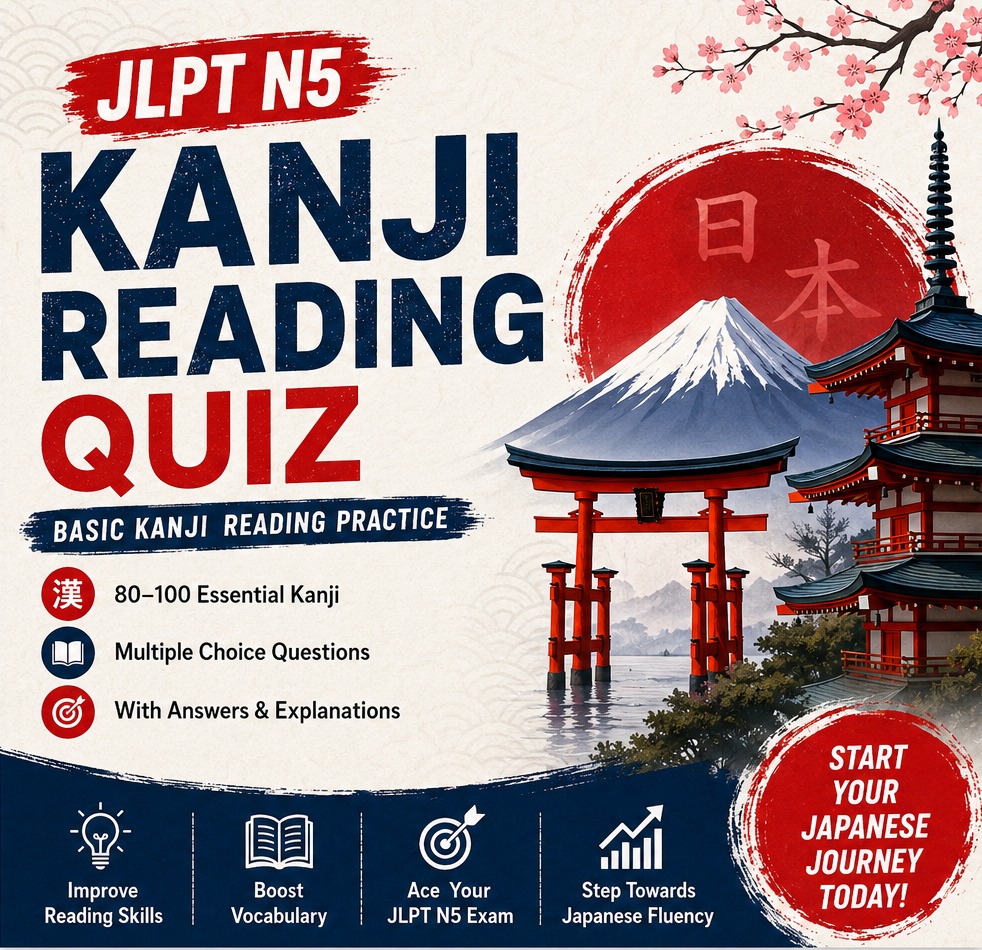 JLPT N5 Practice Tests & Mock Exam - 01 - MC